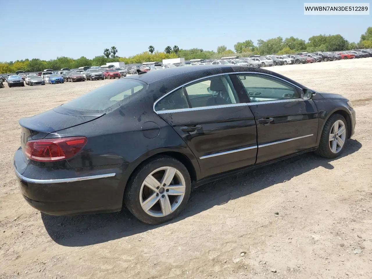 2013 Volkswagen Cc Sport VIN: WVWBN7AN3DE512289 Lot: 51865735