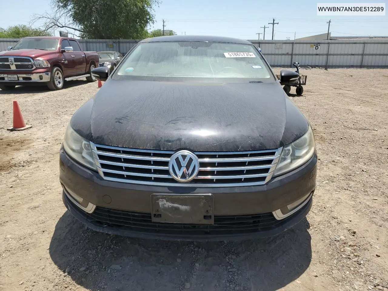 2013 Volkswagen Cc Sport VIN: WVWBN7AN3DE512289 Lot: 51865735
