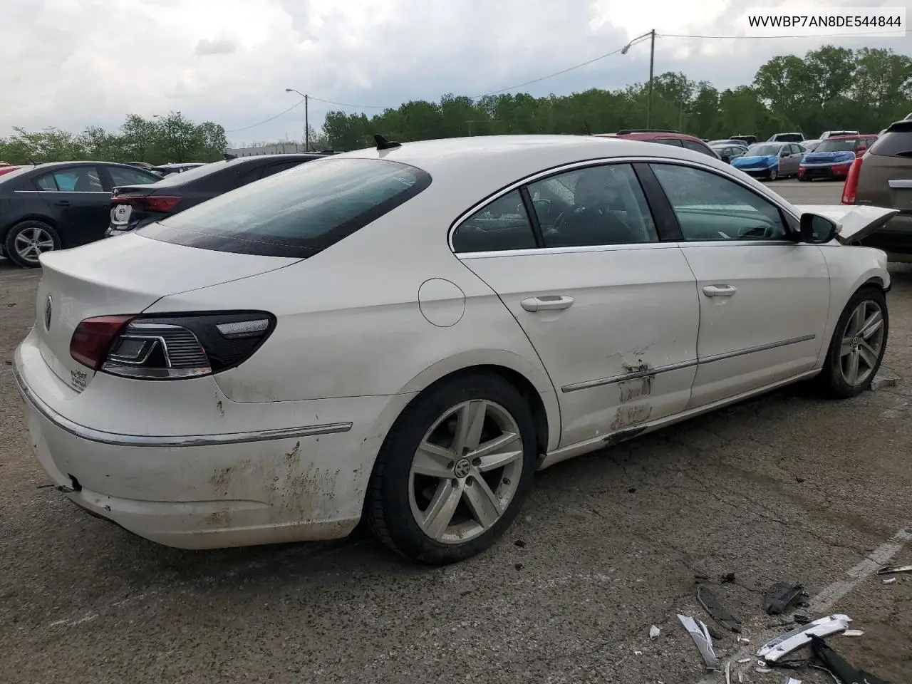 2013 Volkswagen Cc Sport VIN: WVWBP7AN8DE544844 Lot: 54836555