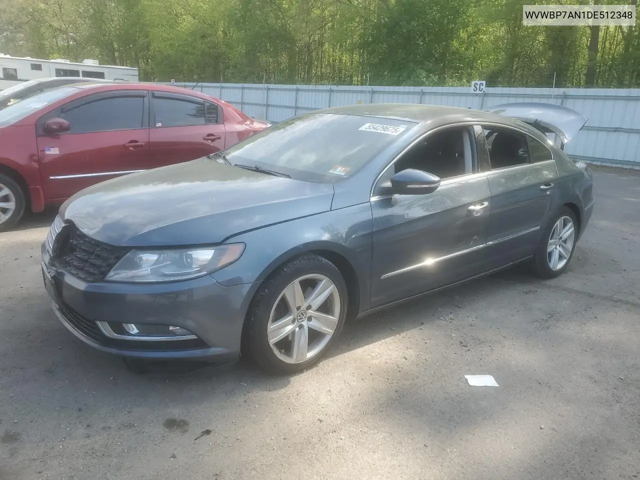 2013 Volkswagen Cc Sport VIN: WVWBP7AN1DE512348 Lot: 55429675