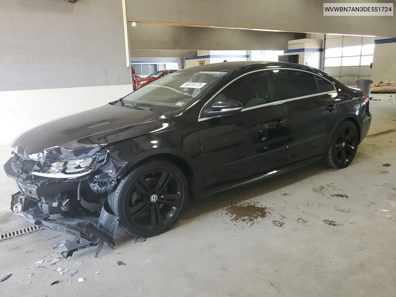 2013 Volkswagen Cc Sport VIN: WVWBN7AN3DE551724 Lot: 56076175