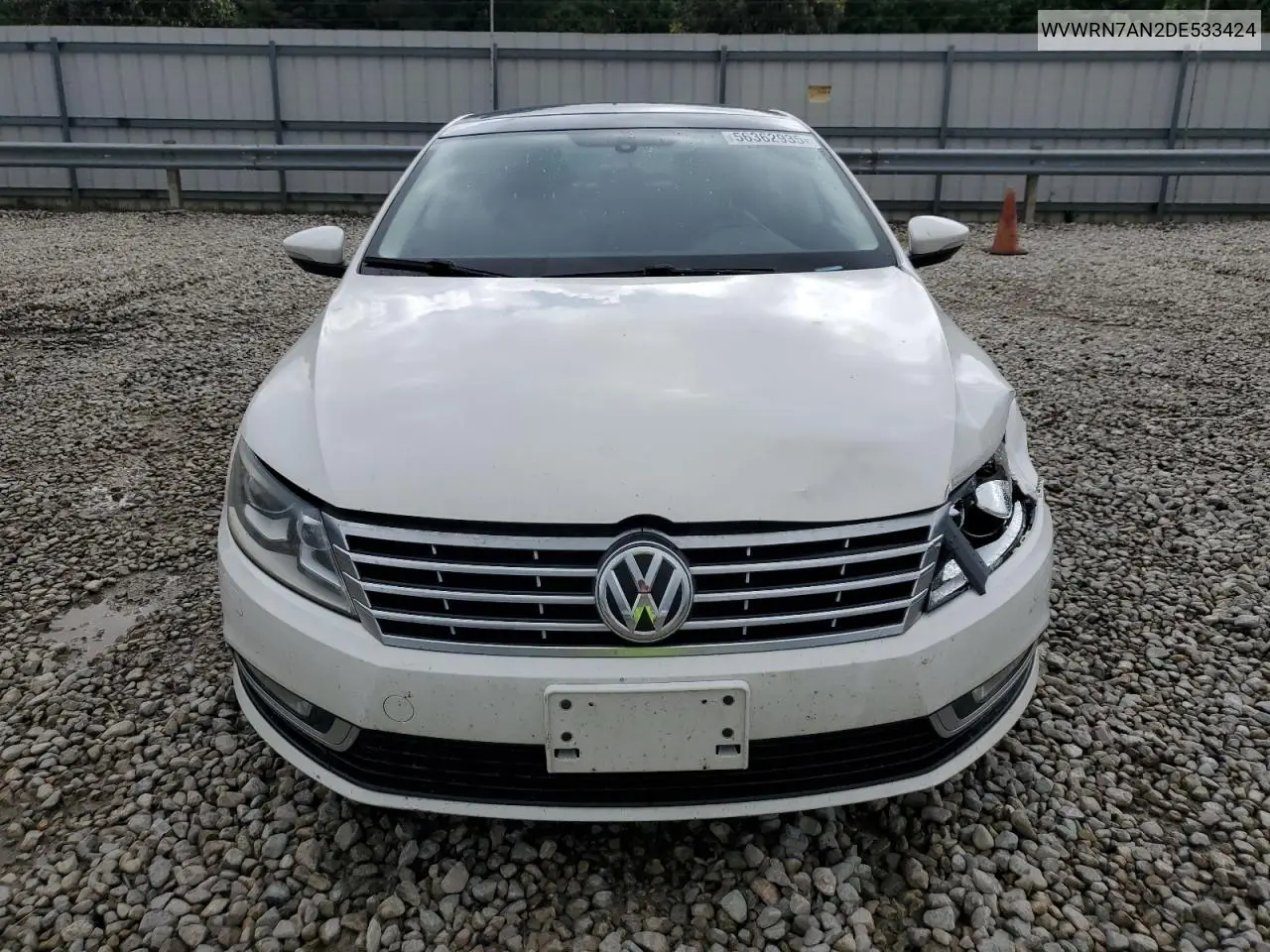 2013 Volkswagen Cc Luxury VIN: WVWRN7AN2DE533424 Lot: 56362935