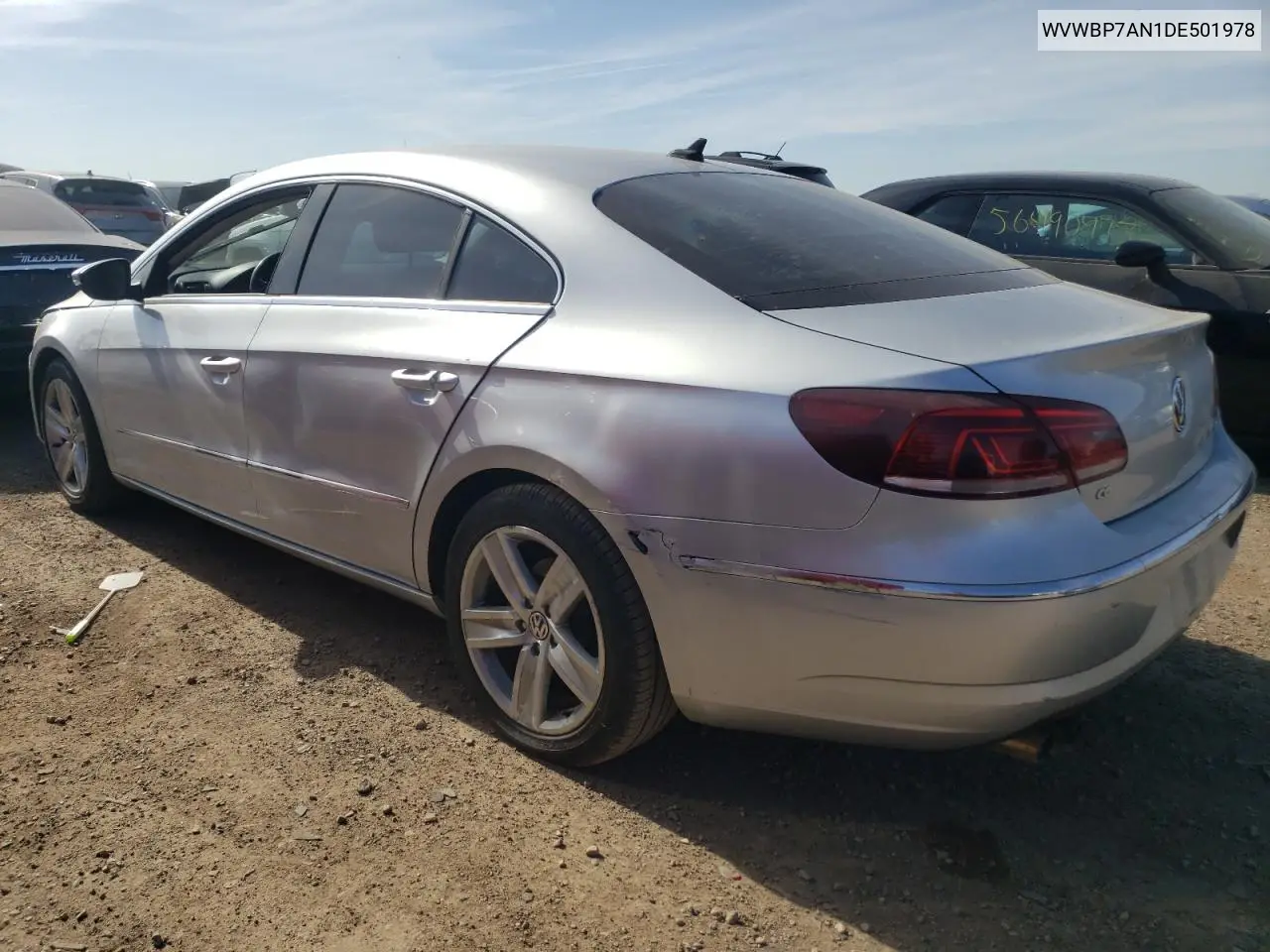 2013 Volkswagen Cc Sport VIN: WVWBP7AN1DE501978 Lot: 56401385