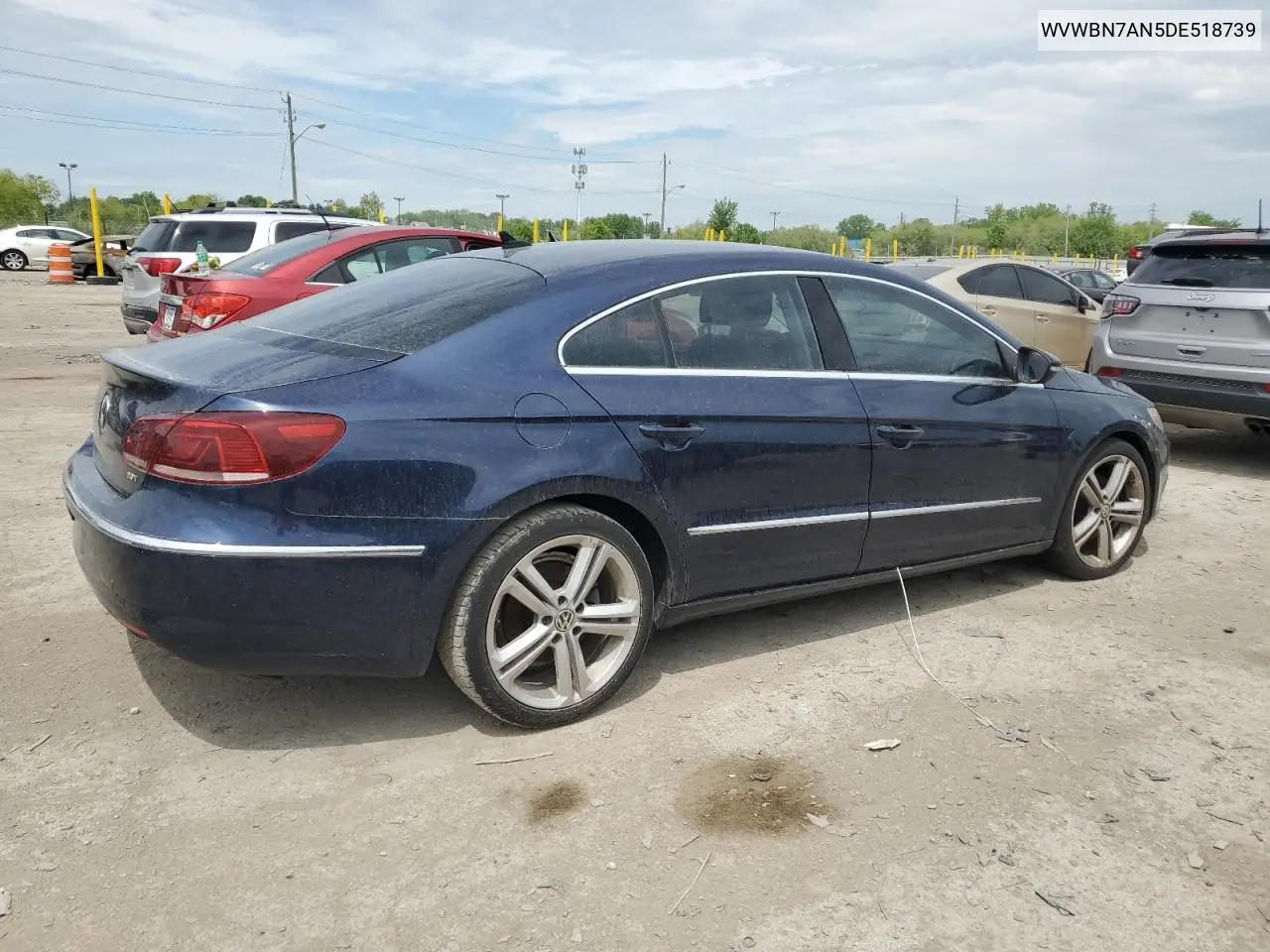 2013 Volkswagen Cc Sport VIN: WVWBN7AN5DE518739 Lot: 56570835
