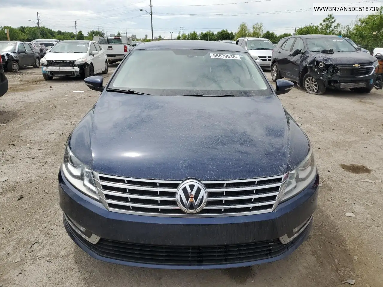 2013 Volkswagen Cc Sport VIN: WVWBN7AN5DE518739 Lot: 56570835