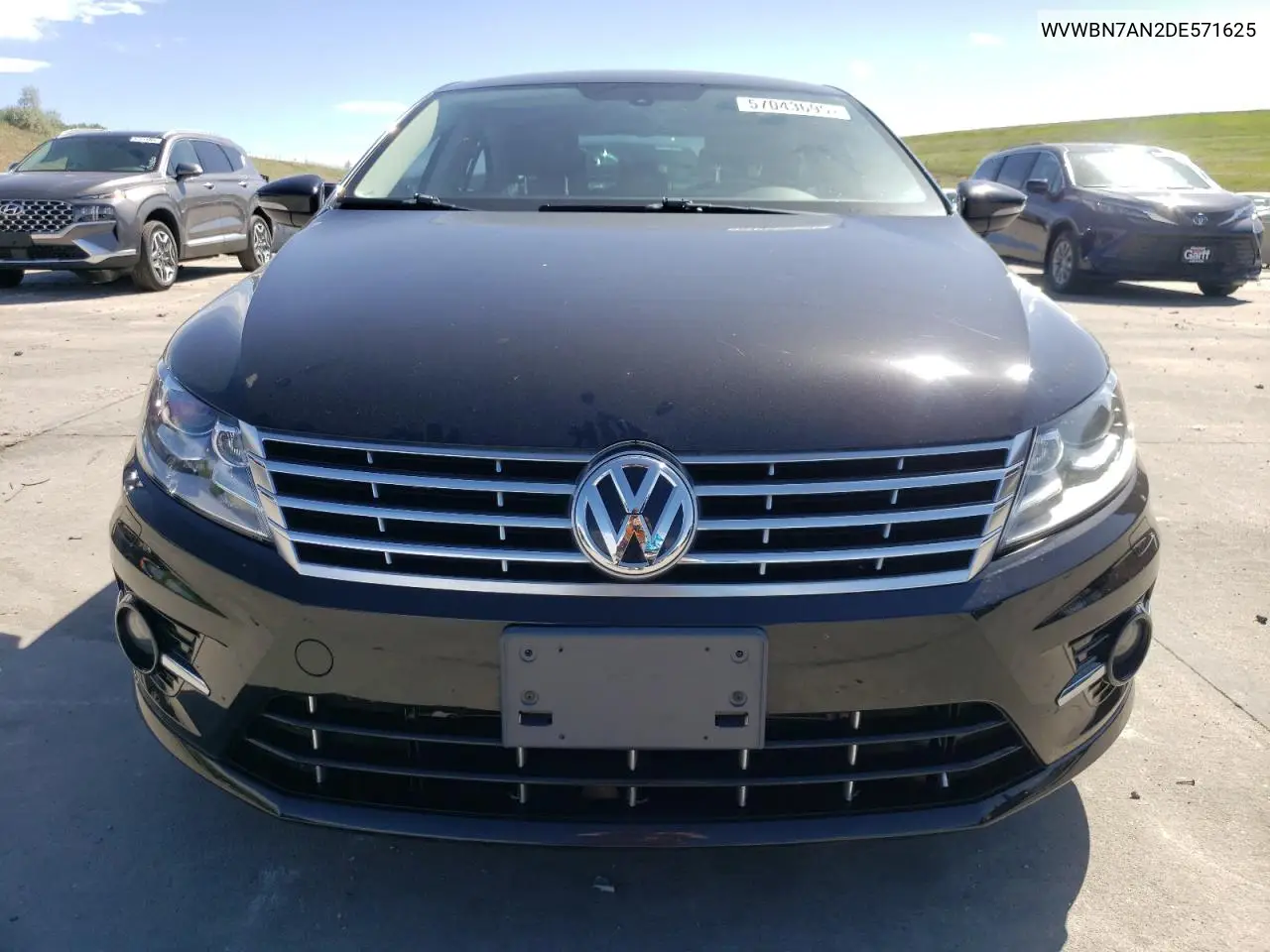 2013 Volkswagen Cc Sport VIN: WVWBN7AN2DE571625 Lot: 57043695