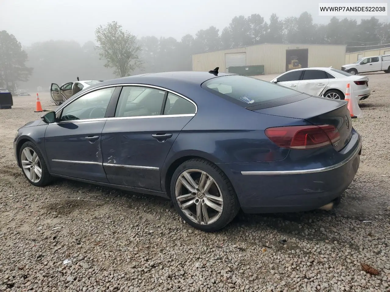 2013 Volkswagen Cc Luxury VIN: WVWRP7AN5DE522038 Lot: 61843405