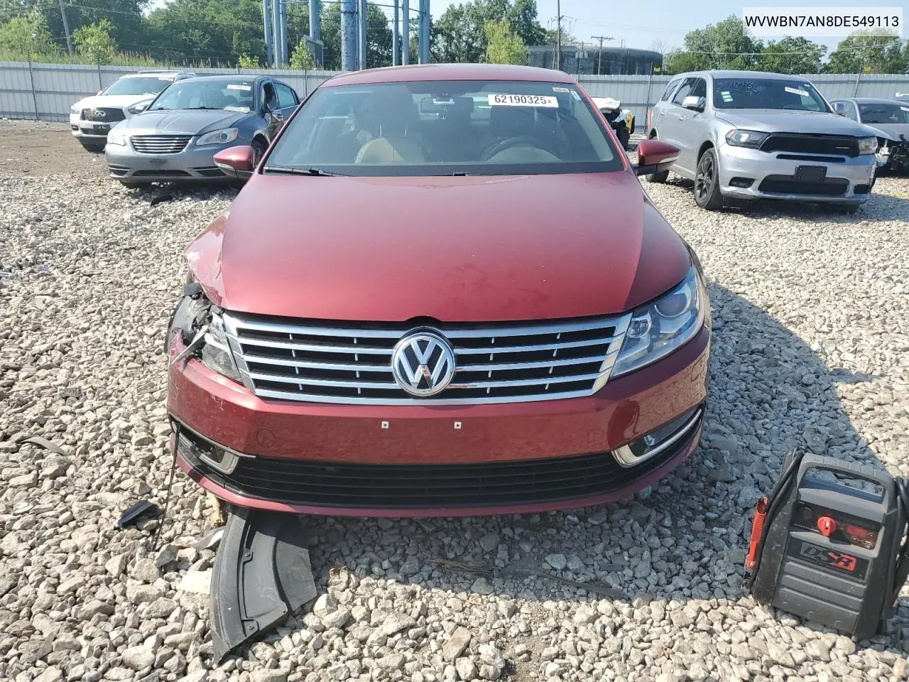 2013 Volkswagen Cc Sport VIN: WVWBN7AN8DE549113 Lot: 62190325