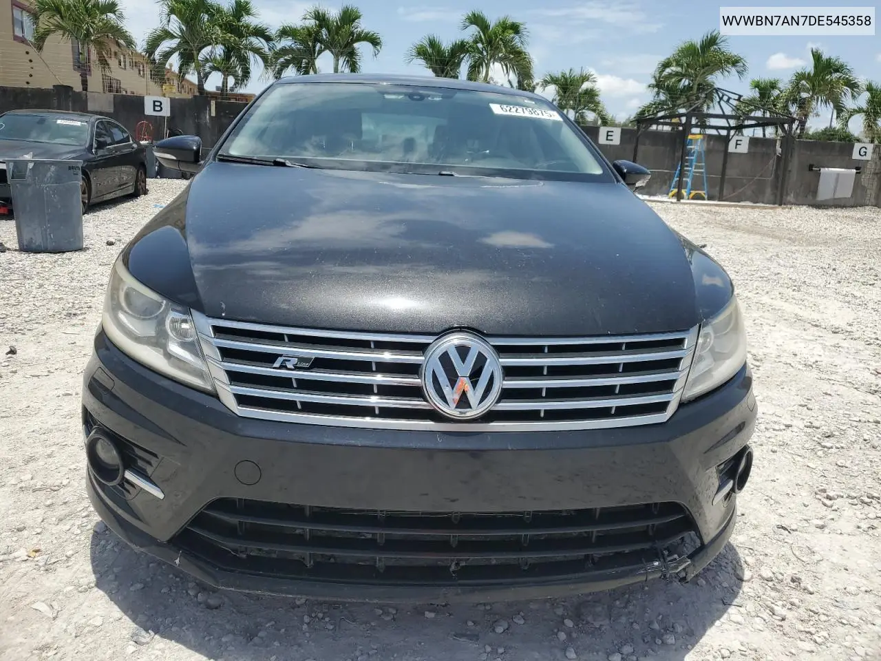 2013 Volkswagen Cc Sport VIN: WVWBN7AN7DE545358 Lot: 62279875