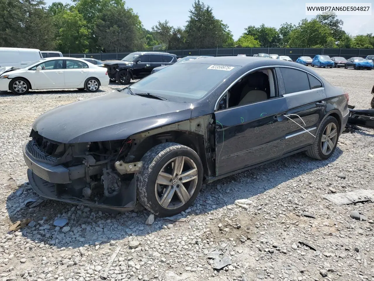 2013 Volkswagen Cc Sport VIN: WVWBP7AN6DE504827 Lot: 62359975