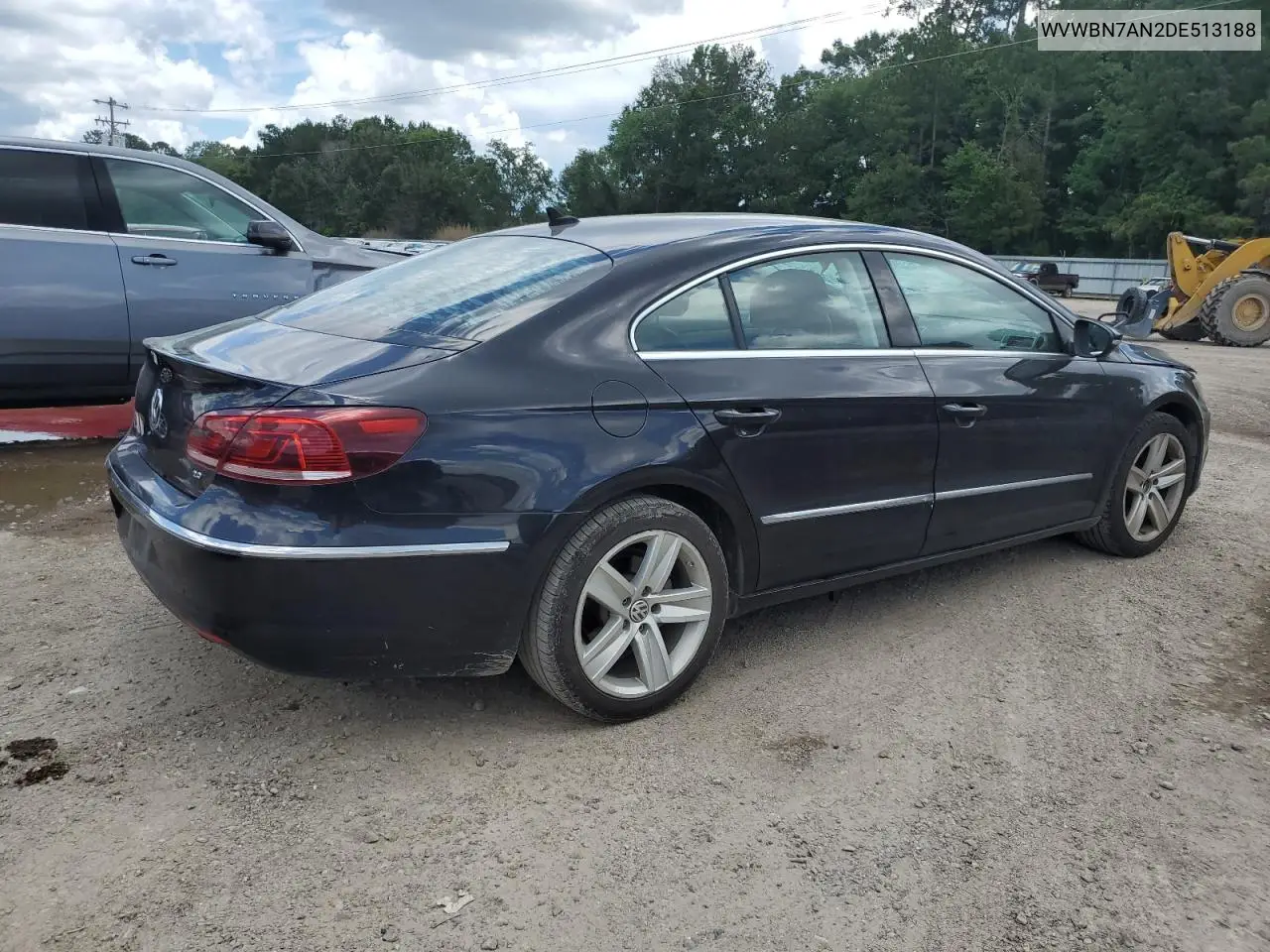 2013 Volkswagen Cc Sport VIN: WVWBN7AN2DE513188 Lot: 62385155