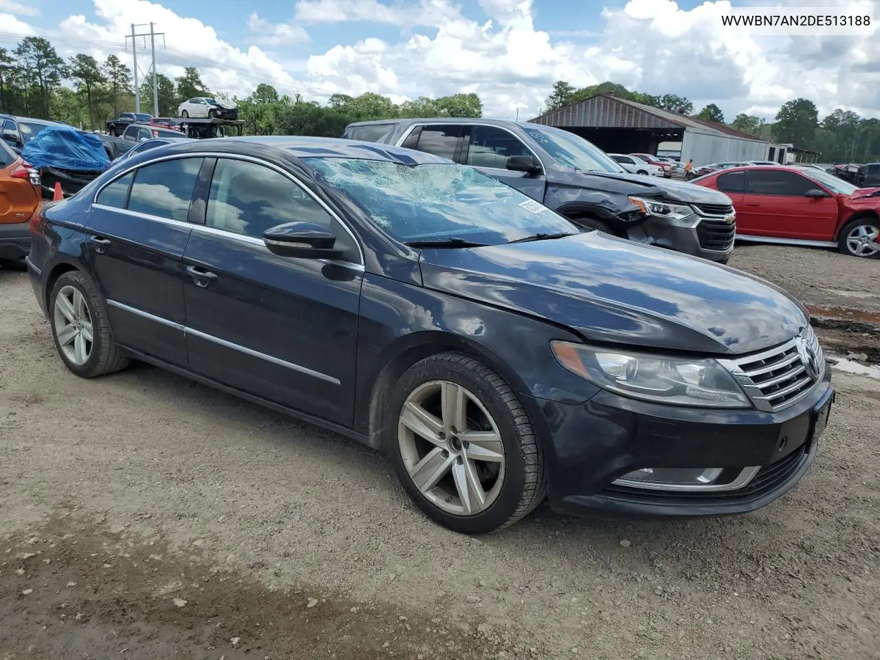 2013 Volkswagen Cc Sport VIN: WVWBN7AN2DE513188 Lot: 62385155