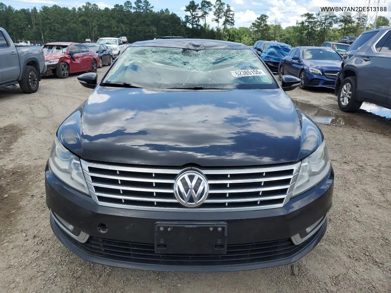 2013 Volkswagen Cc Sport VIN: WVWBN7AN2DE513188 Lot: 62385155