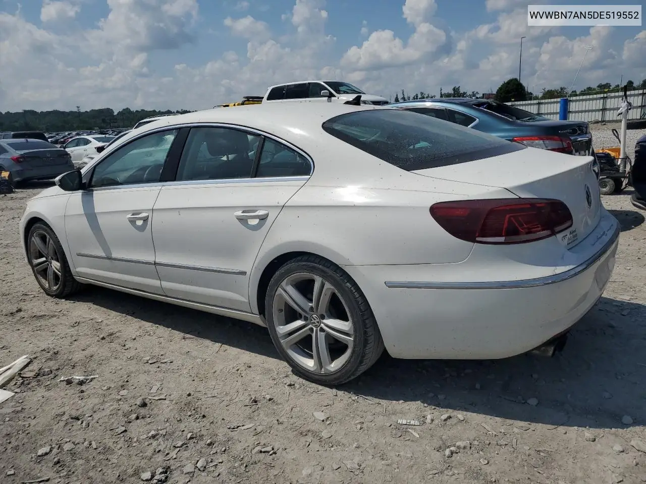 2013 Volkswagen Cc Sport VIN: WVWBN7AN5DE519552 Lot: 62585235