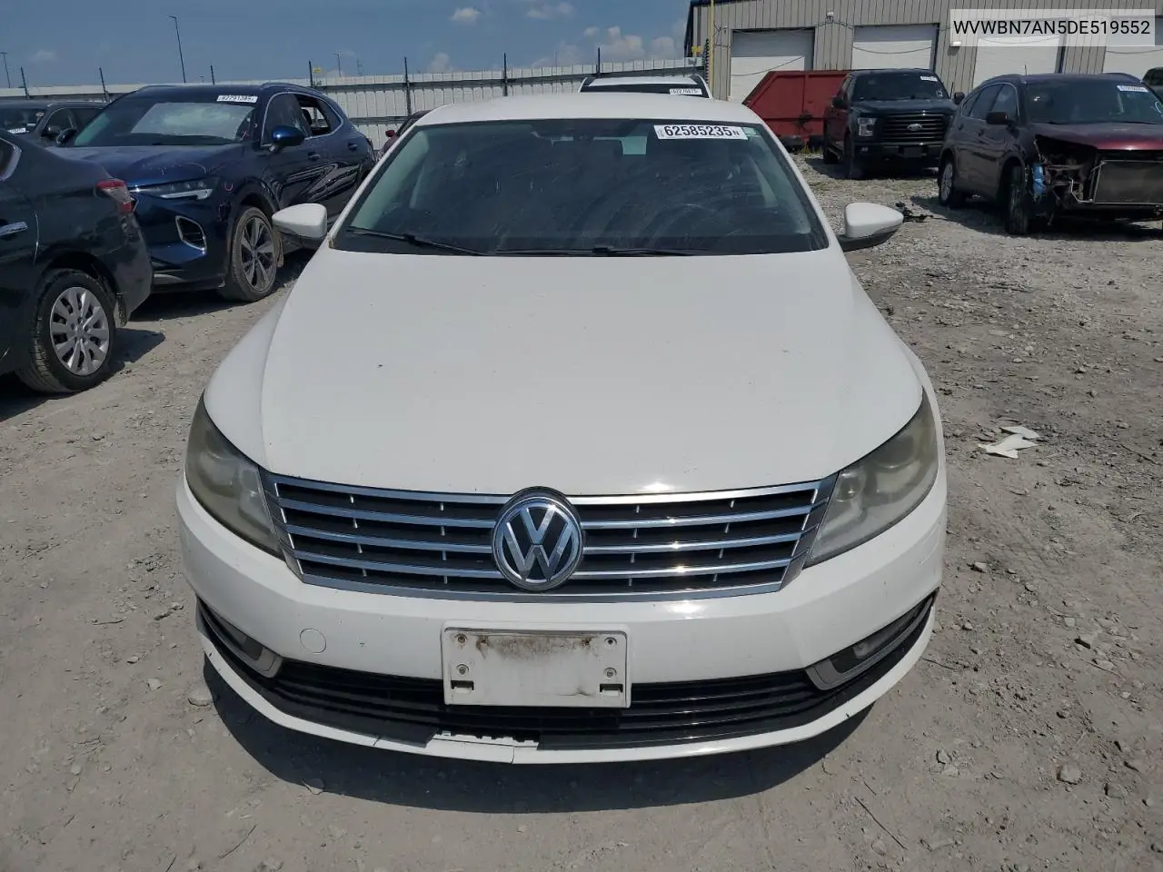 2013 Volkswagen Cc Sport VIN: WVWBN7AN5DE519552 Lot: 62585235