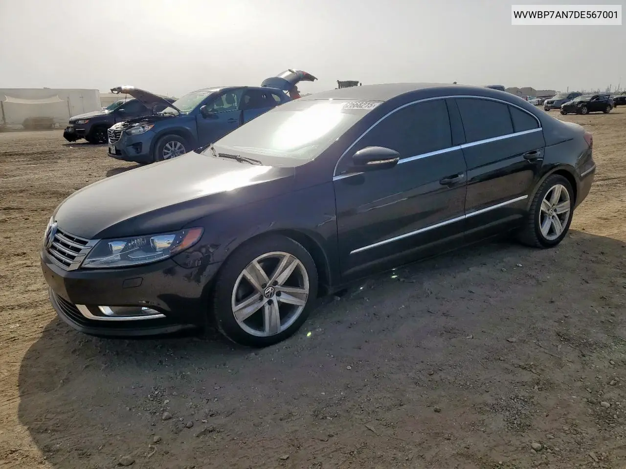 2013 Volkswagen Cc Sport VIN: WVWBP7AN7DE567001 Lot: 62668215