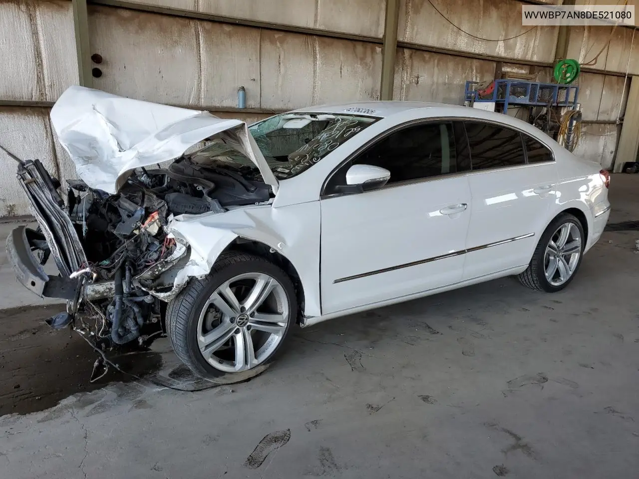 2013 Volkswagen Cc Sport VIN: WVWBP7AN8DE521080 Lot: 62763385