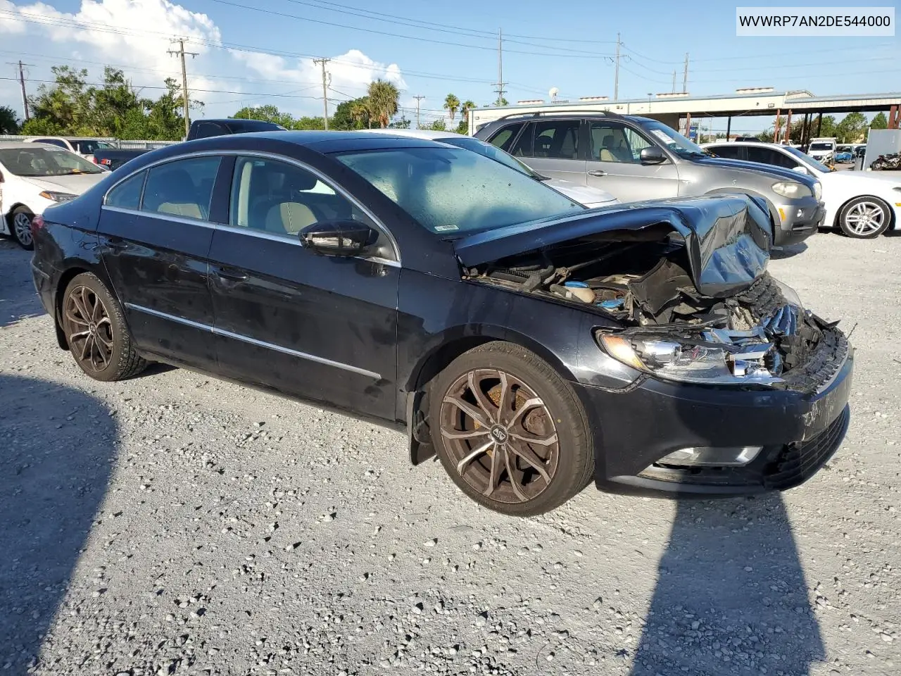 2013 Volkswagen Cc Luxury VIN: WVWRP7AN2DE544000 Lot: 62771895