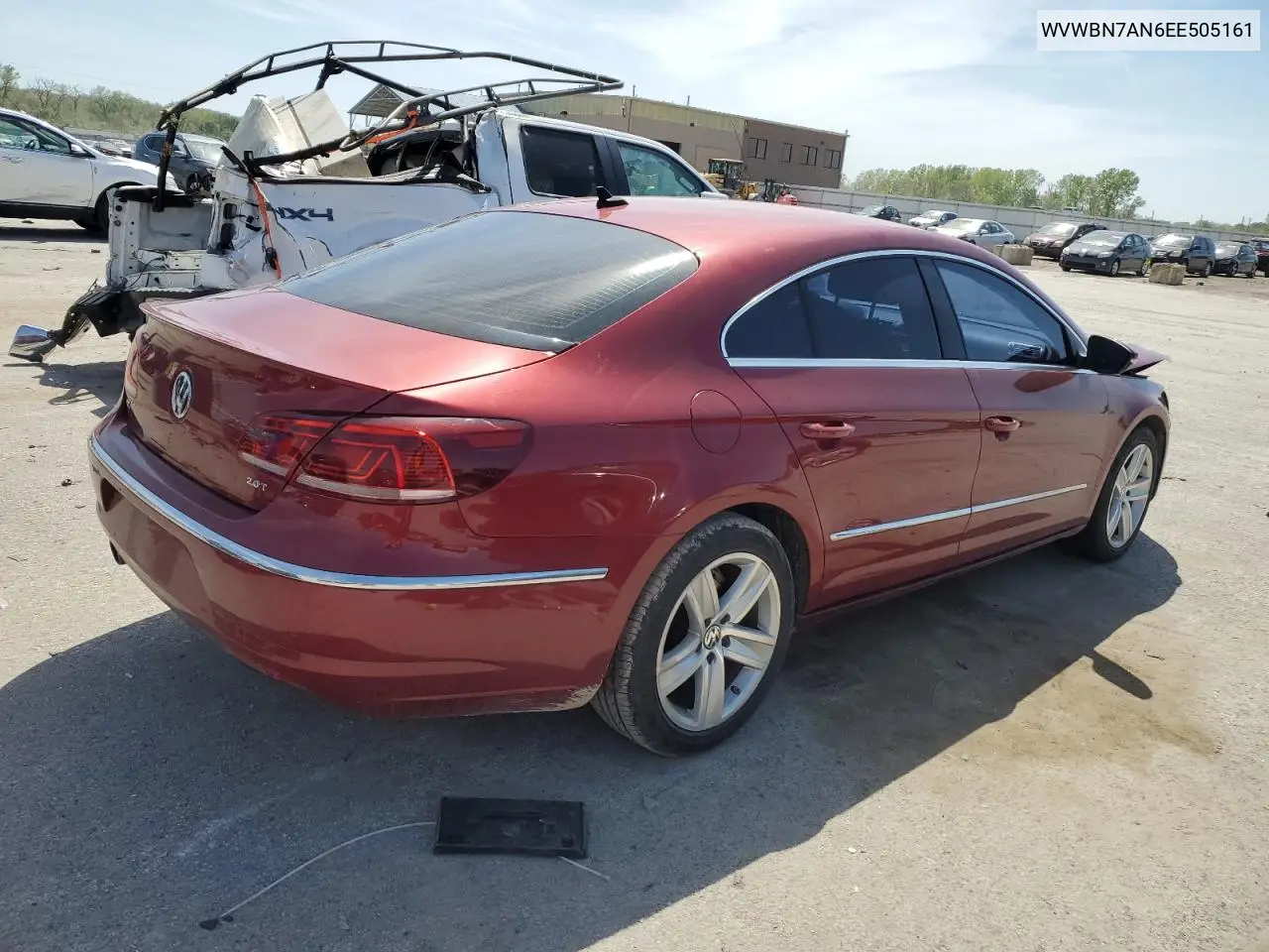 2014 Volkswagen Cc Sport VIN: WVWBN7AN6EE505161 Lot: 53515615