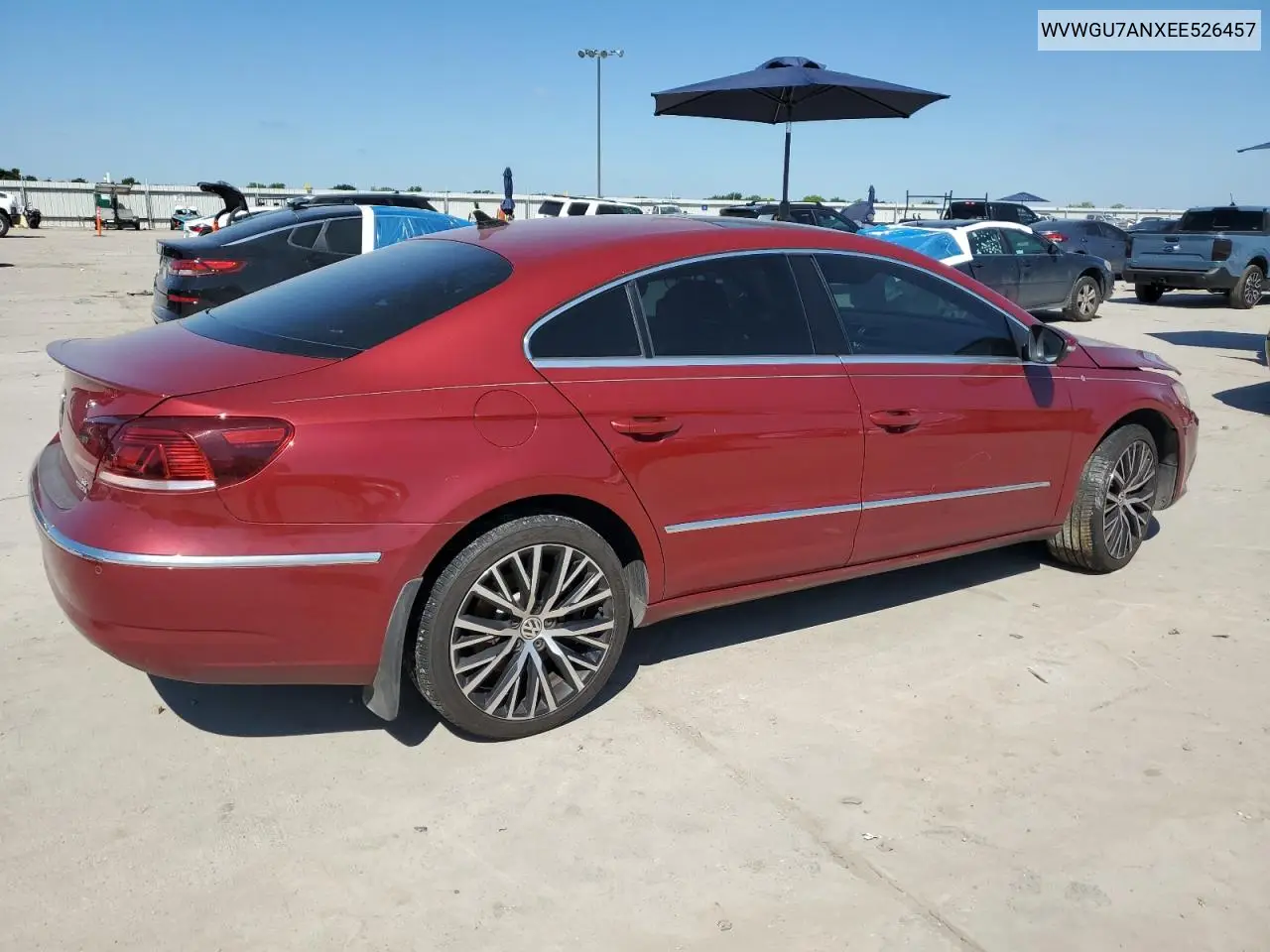 2014 Volkswagen Cc Vr6 4Motion VIN: WVWGU7ANXEE526457 Lot: 55958045