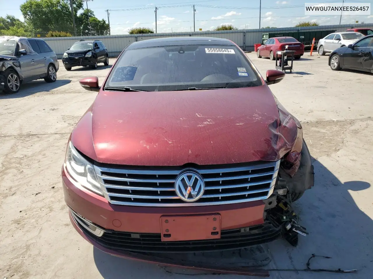 2014 Volkswagen Cc Vr6 4Motion VIN: WVWGU7ANXEE526457 Lot: 55958045