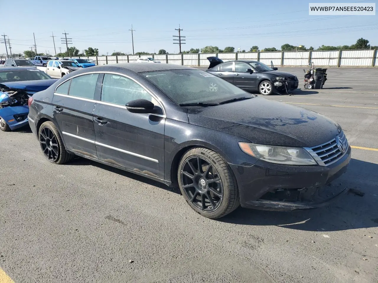 2014 Volkswagen Cc Sport VIN: WVWBP7AN5EE520423 Lot: 60473015