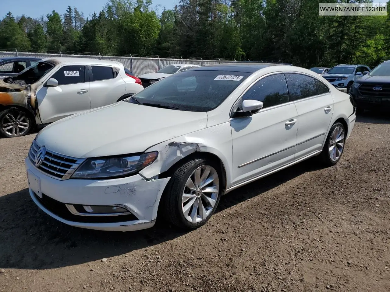 2014 Volkswagen Cc Luxury VIN: WVWRN7AN8EE523482 Lot: 60967425