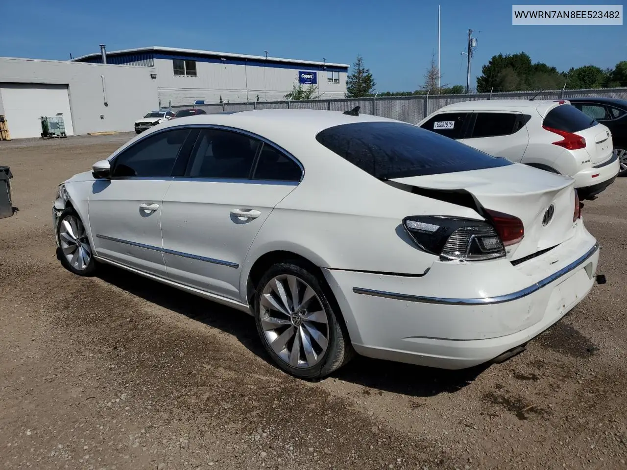 2014 Volkswagen Cc Luxury VIN: WVWRN7AN8EE523482 Lot: 60967425