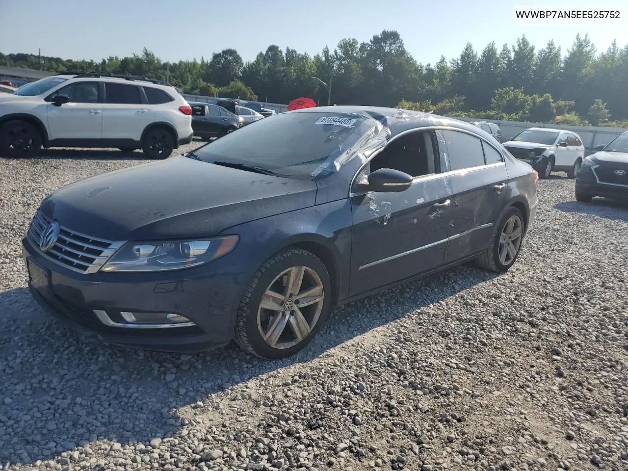 2014 Volkswagen Cc Sport VIN: WVWBP7AN5EE525752 Lot: 61094485