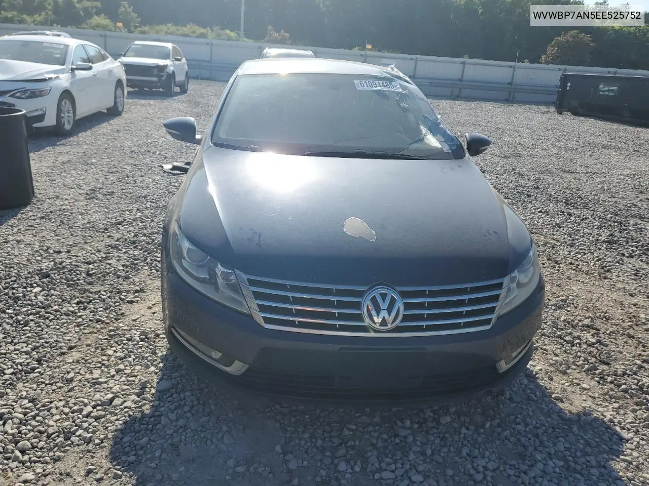 2014 Volkswagen Cc Sport VIN: WVWBP7AN5EE525752 Lot: 61094485