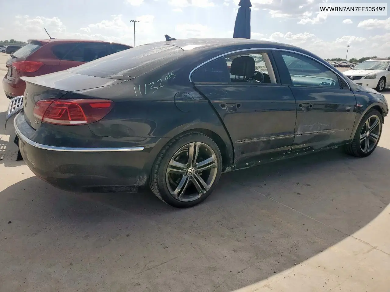 2014 Volkswagen Cc Sport VIN: WVWBN7AN7EE505492 Lot: 61676345