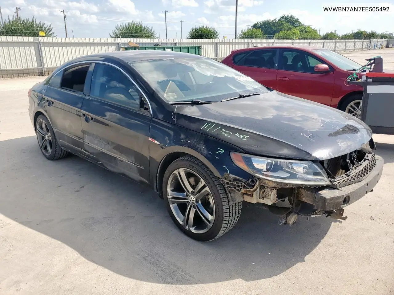 2014 Volkswagen Cc Sport VIN: WVWBN7AN7EE505492 Lot: 61676345