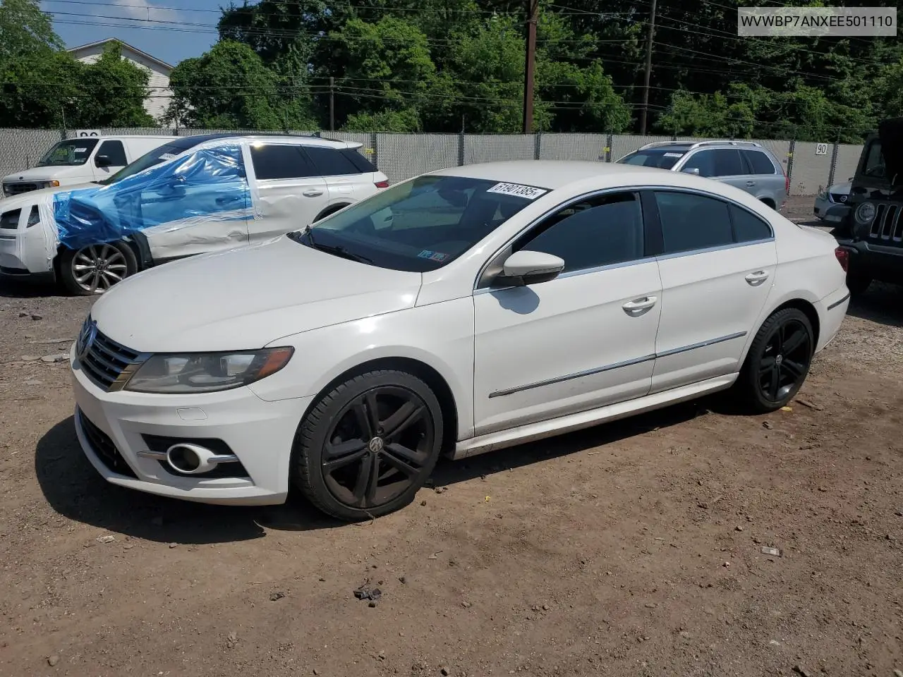 2014 Volkswagen Cc Sport VIN: WVWBP7ANXEE501110 Lot: 61901385