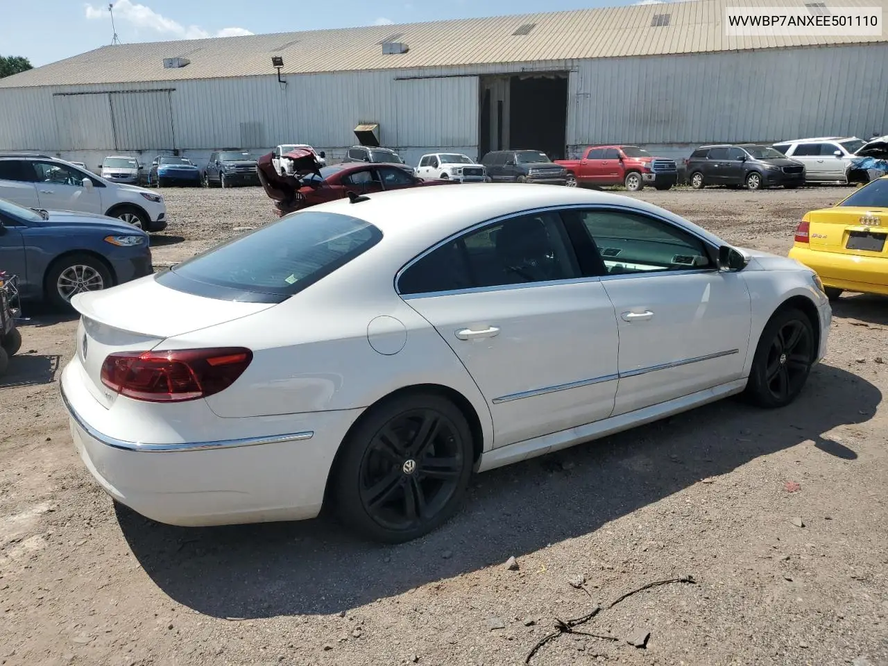 2014 Volkswagen Cc Sport VIN: WVWBP7ANXEE501110 Lot: 61901385