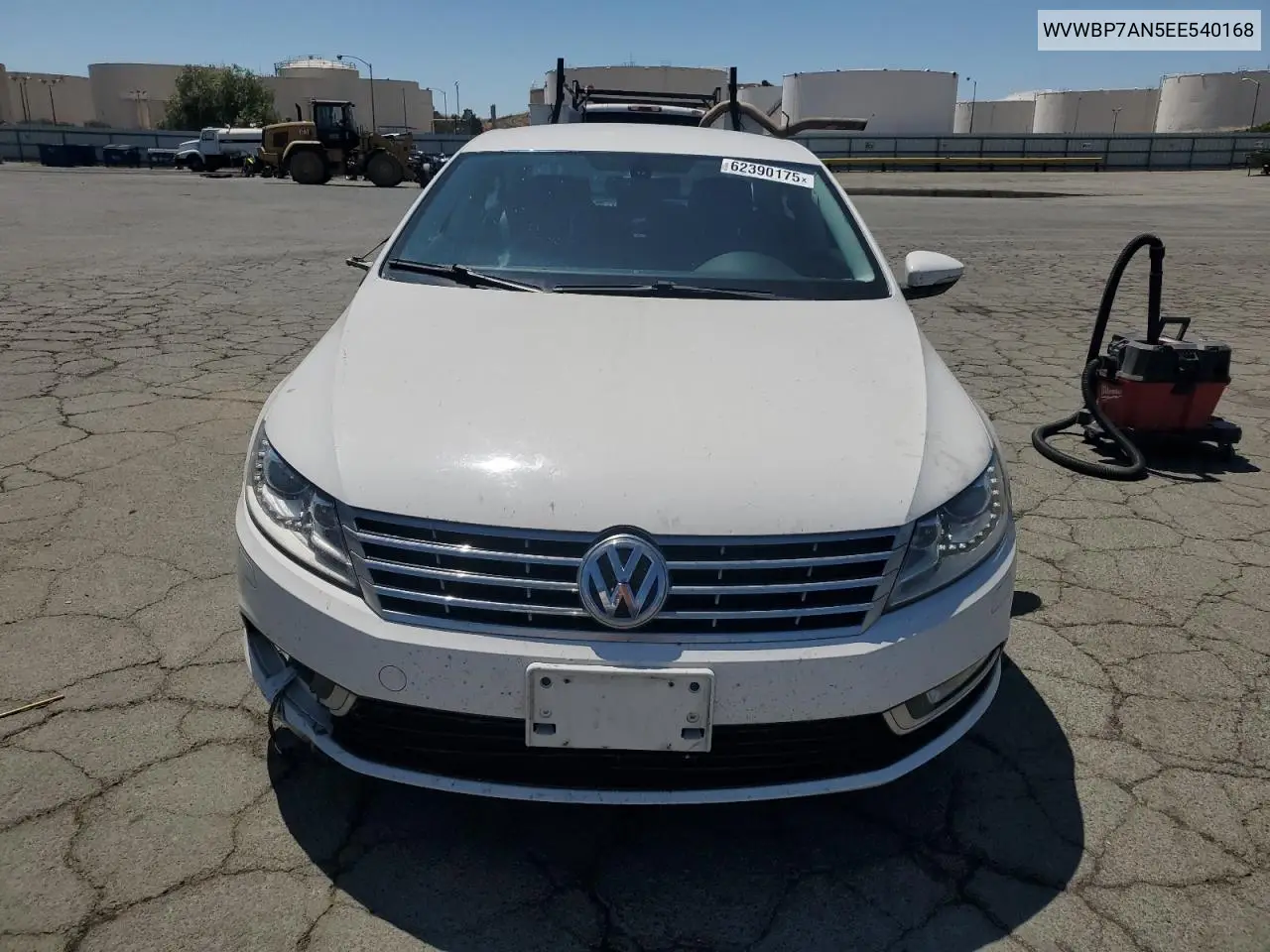2014 Volkswagen Cc Sport VIN: WVWBP7AN5EE540168 Lot: 62390175