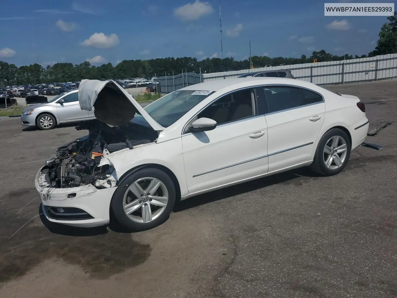 2014 Volkswagen Cc Sport VIN: WVWBP7AN1EE529393 Lot: 62823725