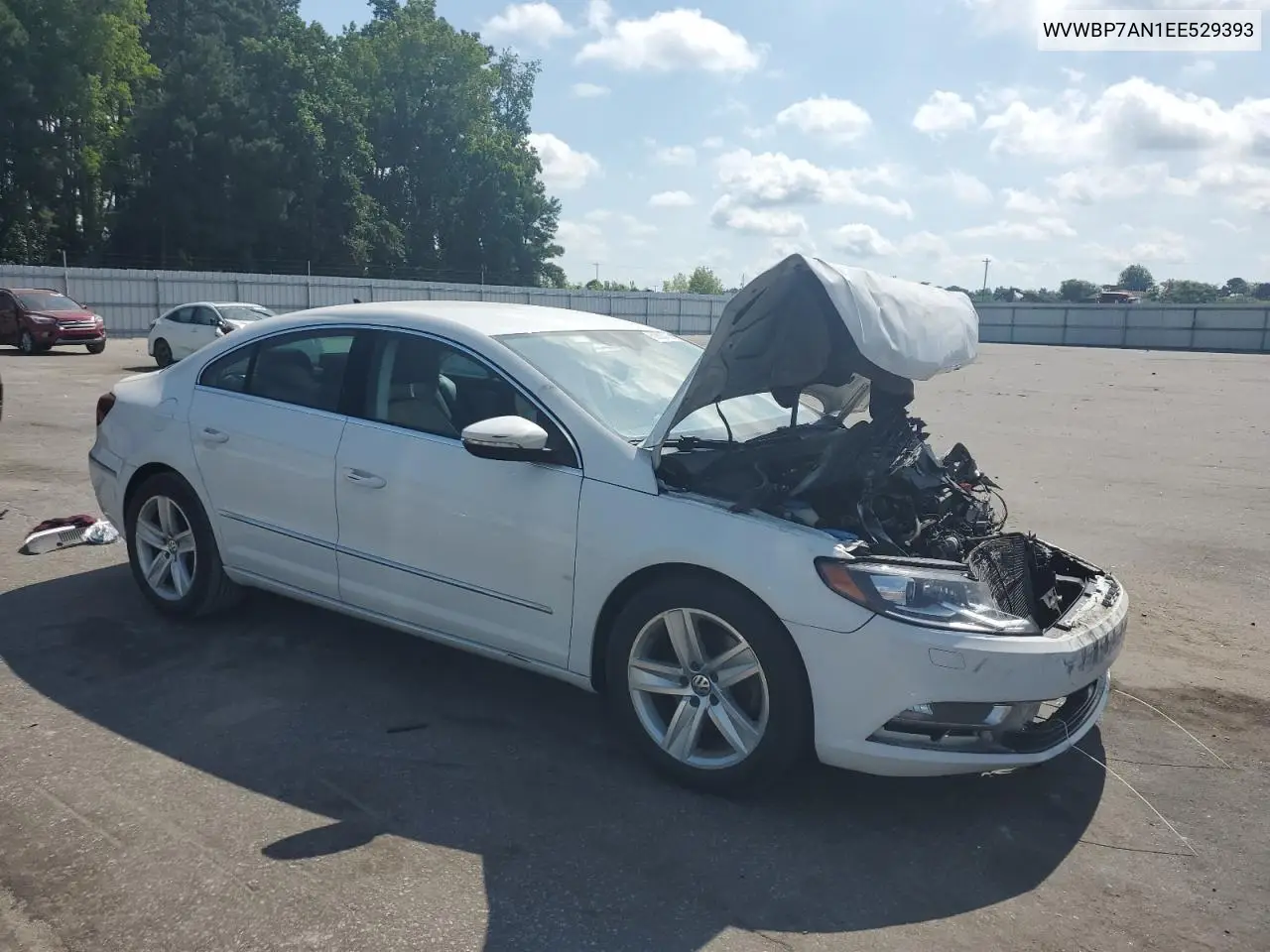 2014 Volkswagen Cc Sport VIN: WVWBP7AN1EE529393 Lot: 62823725