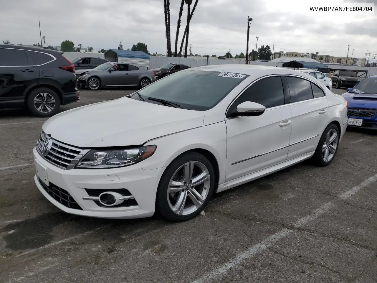 2015 Volkswagen Cc Sport VIN: WVWBP7AN7FE804704 Lot: 56415865