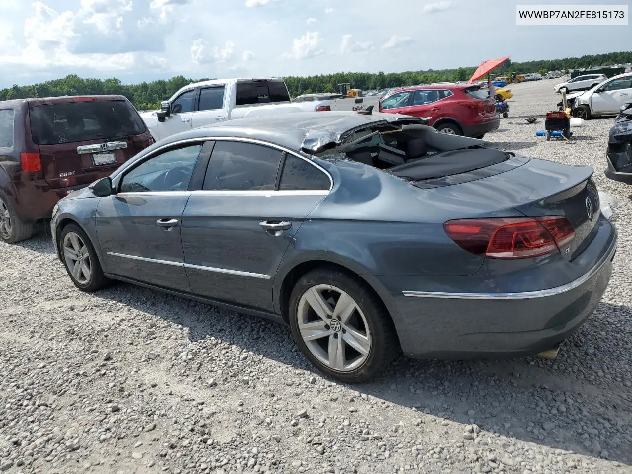 2015 Volkswagen Cc Sport VIN: WVWBP7AN2FE815173 Lot: 62362675