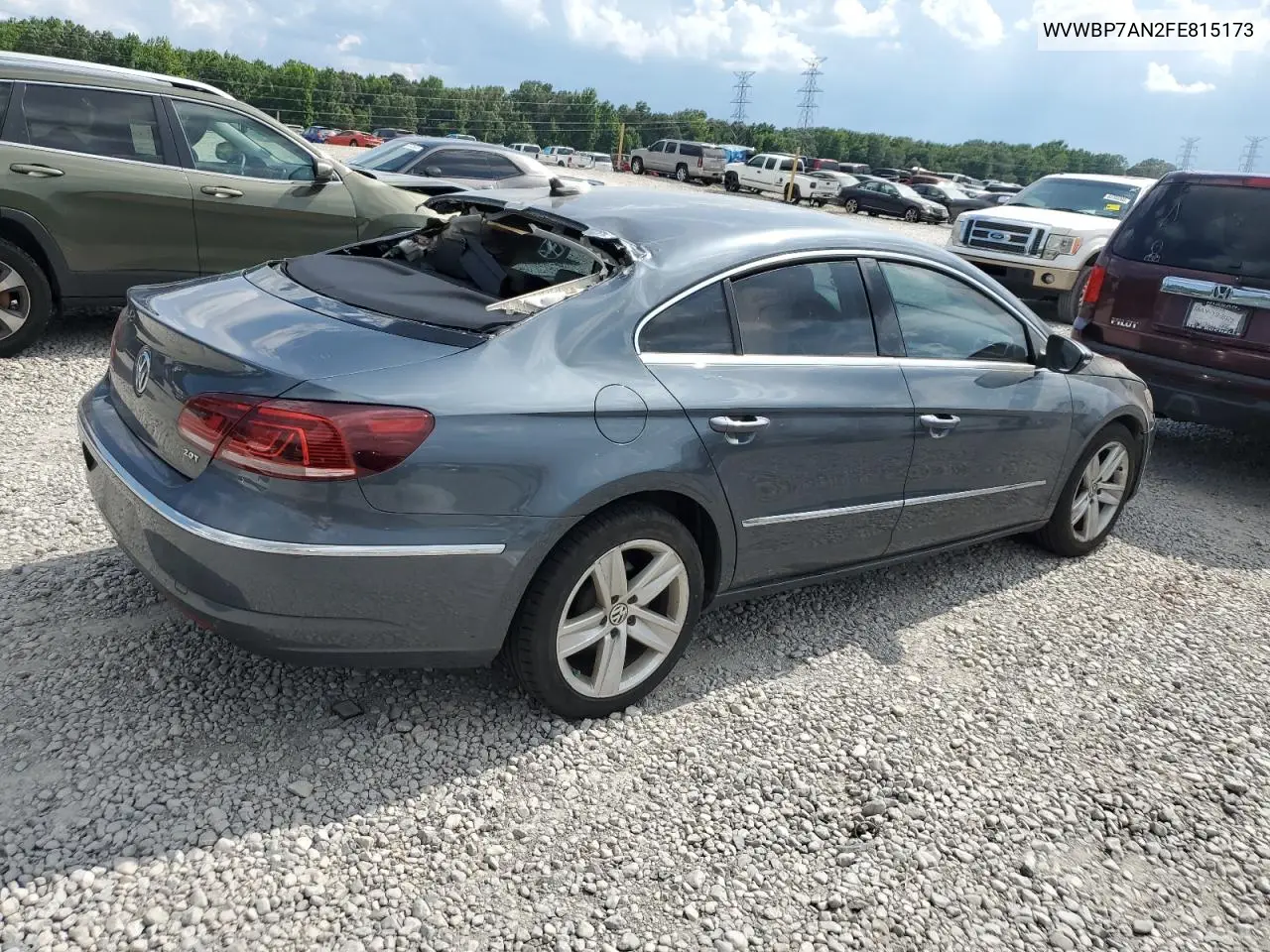 2015 Volkswagen Cc Sport VIN: WVWBP7AN2FE815173 Lot: 62362675
