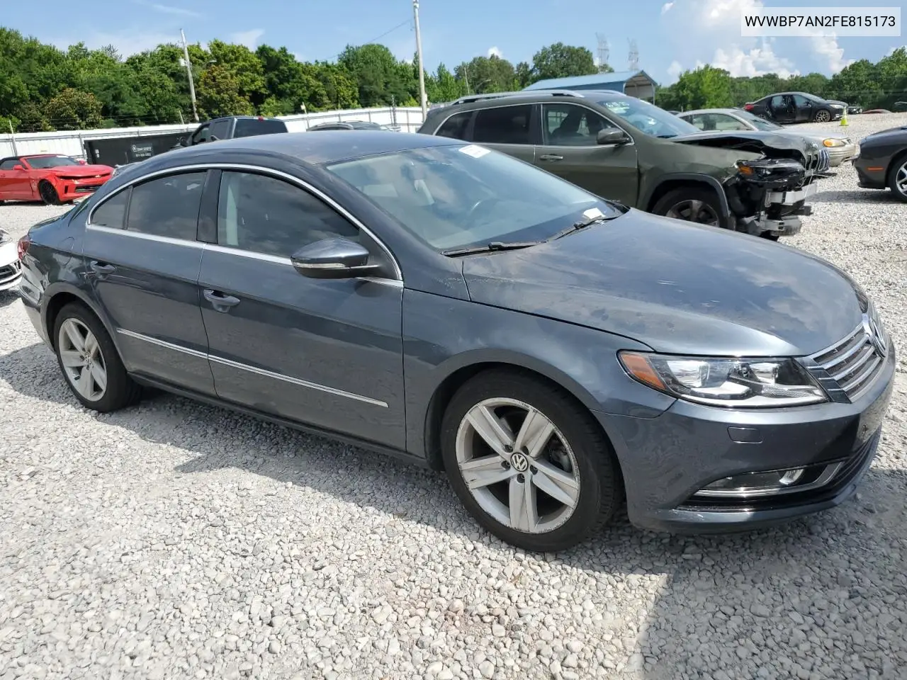 2015 Volkswagen Cc Sport VIN: WVWBP7AN2FE815173 Lot: 62362675
