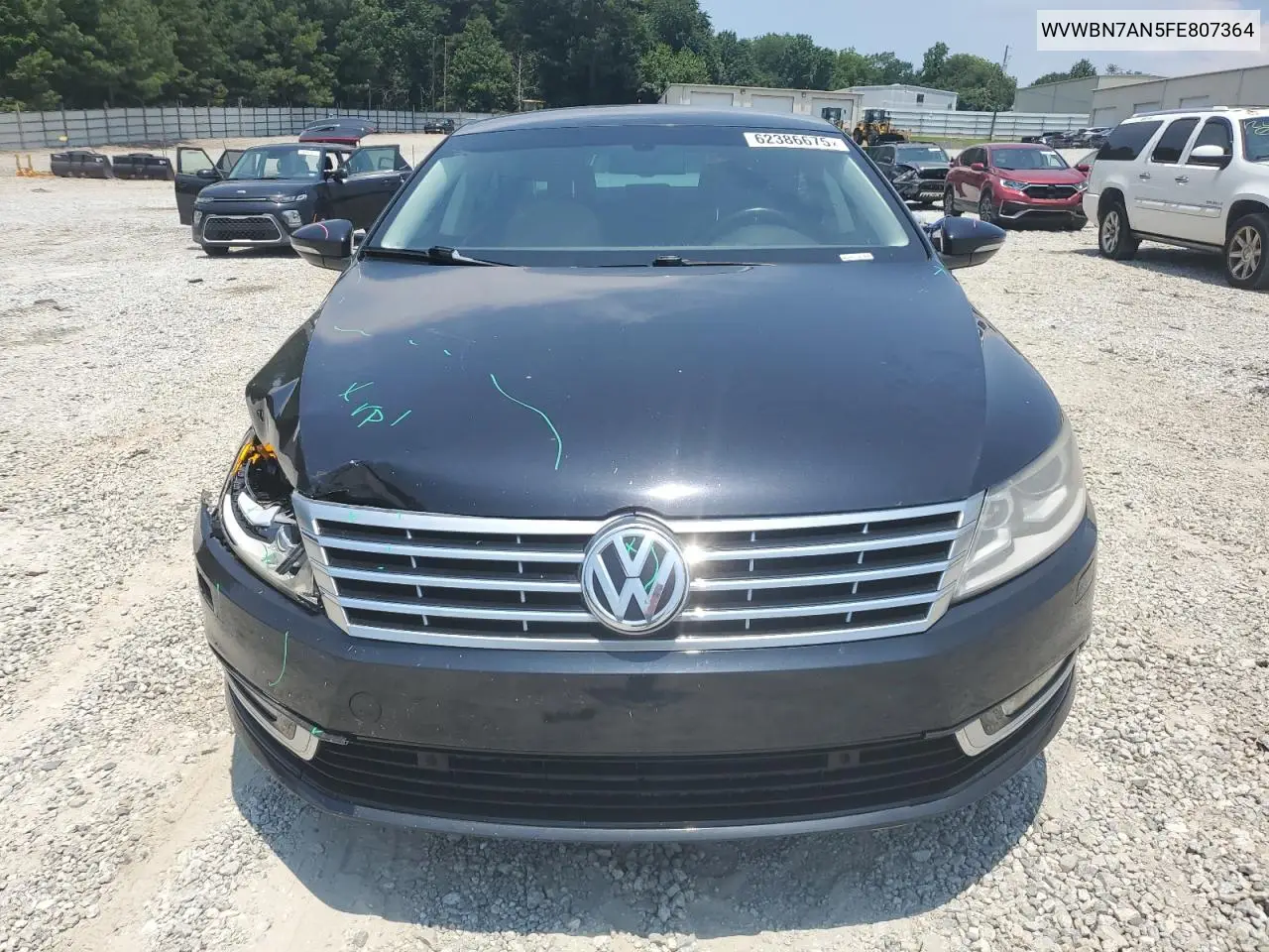 2015 Volkswagen Cc Sport VIN: WVWBN7AN5FE807364 Lot: 62386675