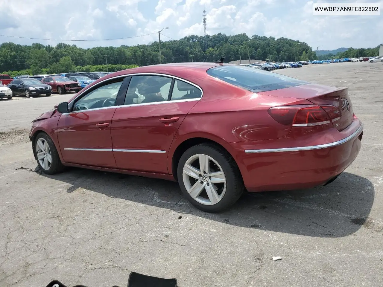 2015 Volkswagen Cc Sport VIN: WVWBP7AN9FE822802 Lot: 62706125