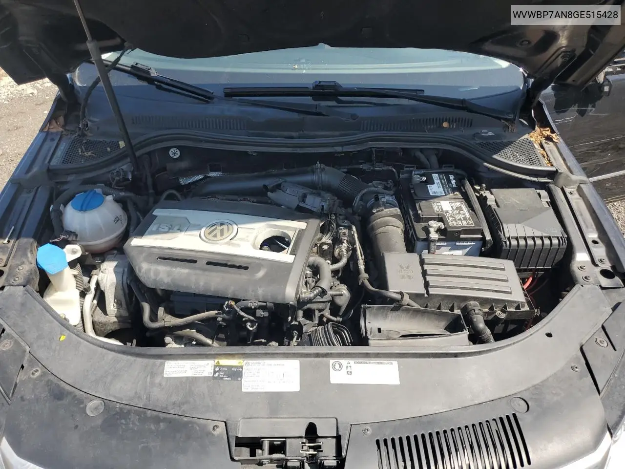 2016 Volkswagen Cc Base VIN: WVWBP7AN8GE515428 Lot: 61590815