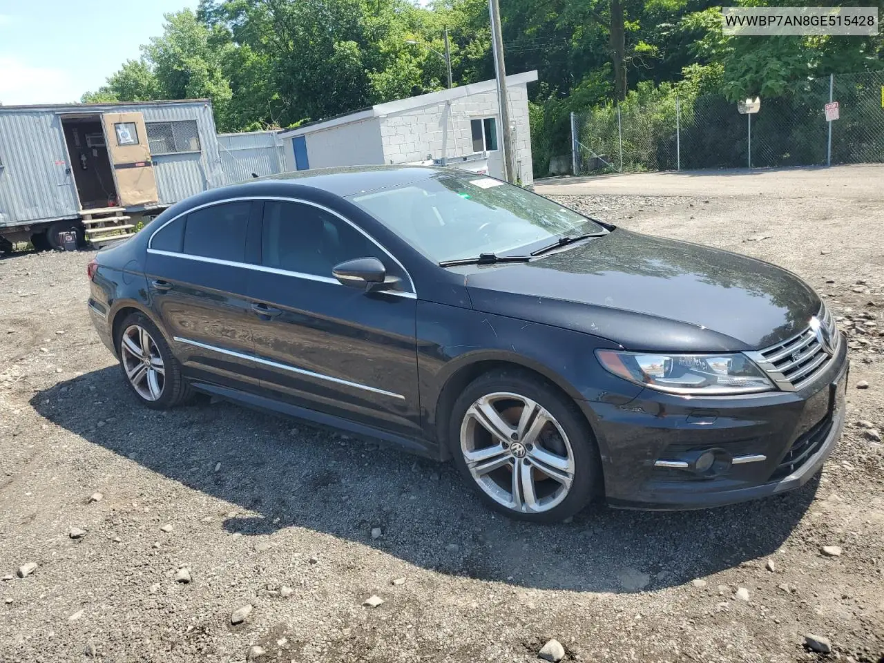 2016 Volkswagen Cc Base VIN: WVWBP7AN8GE515428 Lot: 61590815
