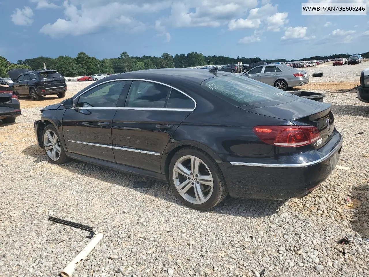 2016 Volkswagen Cc Base VIN: WVWBP7AN7GE505246 Lot: 62024765