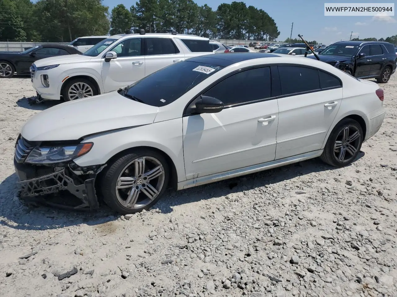 2017 Volkswagen Cc R-Line VIN: WVWFP7AN2HE500944 Lot: 62609465