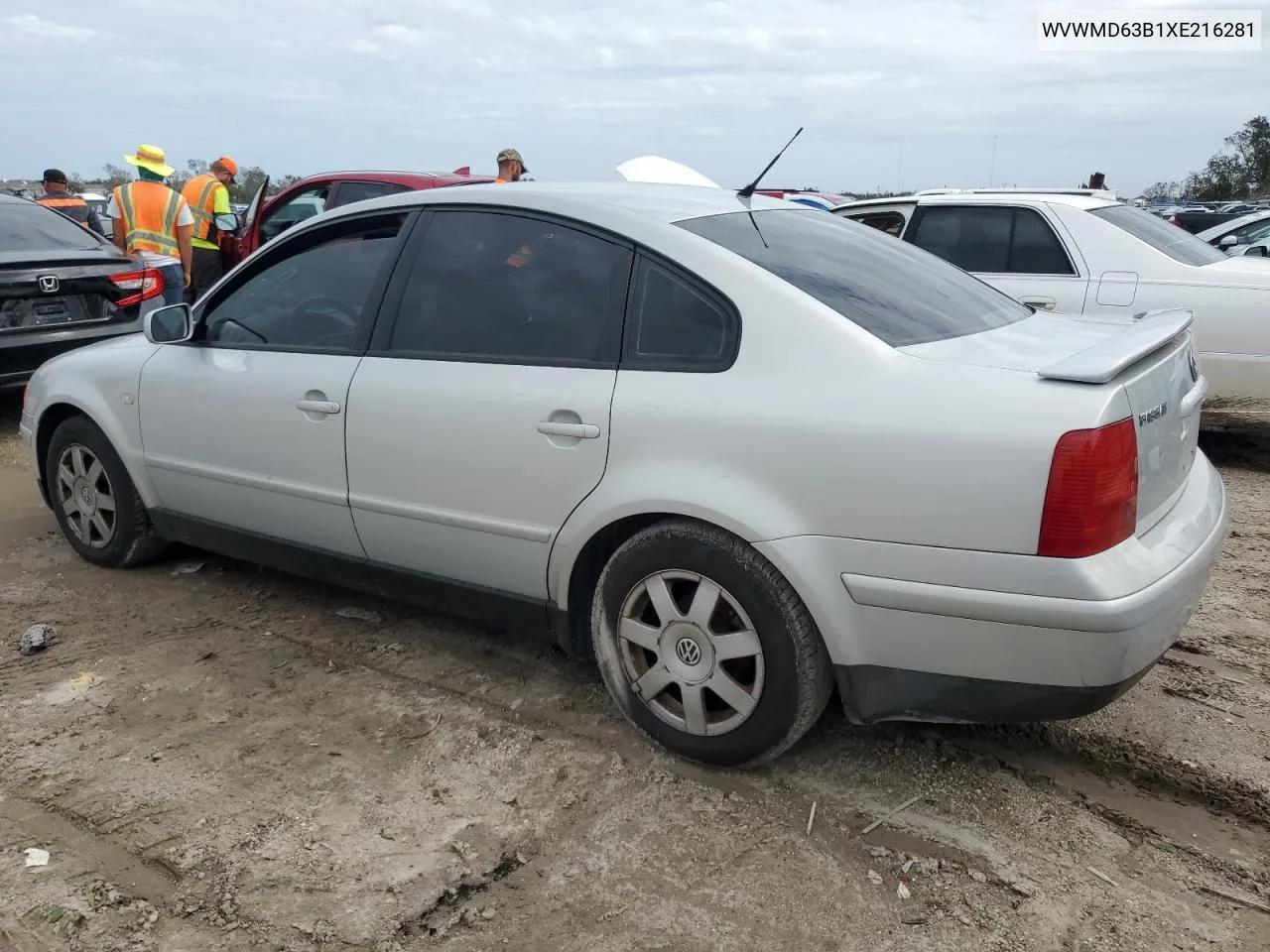 1999 Volkswagen Passat Gls VIN: WVWMD63B1XE216281 Lot: 75200694