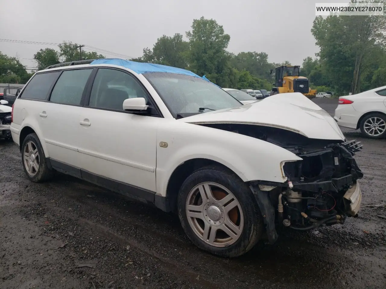 2000 Volkswagen Passat Glx 4Motion VIN: WVWWH23B2YE278070 Lot: 60226375
