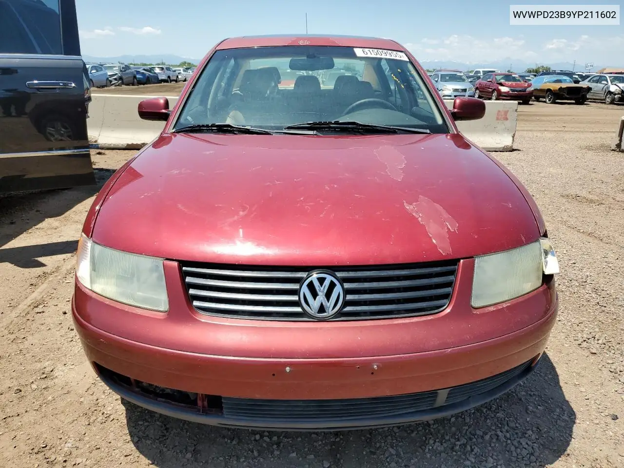 2000 Volkswagen Passat Glx VIN: WVWPD23B9YP211602 Lot: 61509955